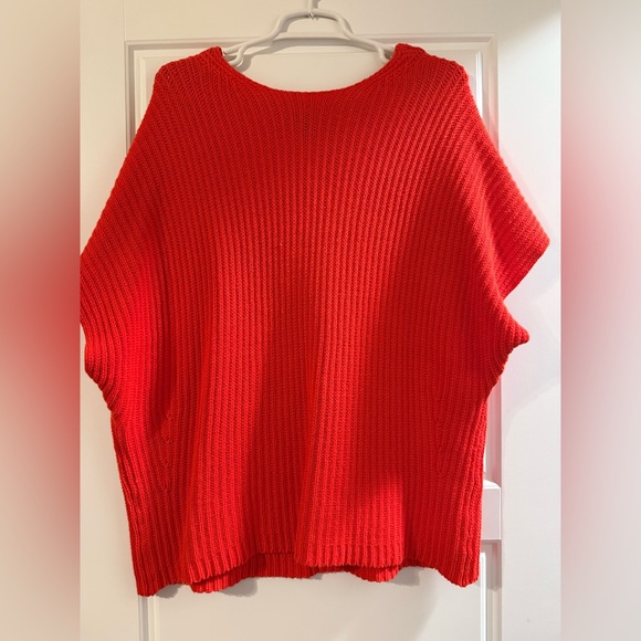 CAbi Red Oversized Knit Sweater - Medium - Picture 2 of 3